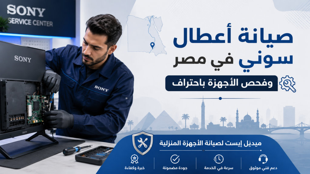 صيانة أعطال سوني في مصر وفحص الأجهزة باحتراف