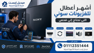 أشهر أعطال تلفزيونات سوني التي تحتاج إلى فحص
