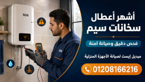 أشهر أعطال سخانات سيم التي تحتاج إلى فحص