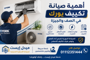 أهمية صيانة تكييف يورك في الصف والجيزة