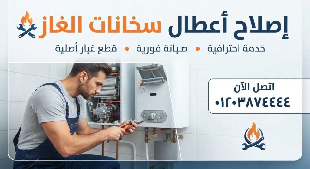 إصلاح أعطال سخانات الغاز