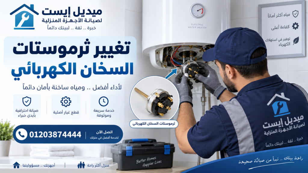تغيير ثرموستات السخان الكهربائي