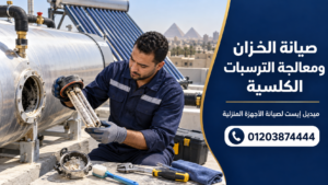 صيانة الخزان ومعالجة الترسبات الكلسية