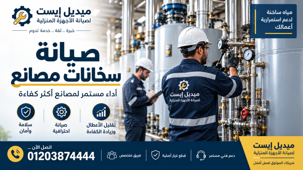 صيانة سخانات مصانع