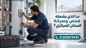 ما الذي يشمله فحص وصيانة السخان المركزي؟