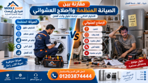 مقارنة بين الصيانة المنظمة والإصلاح العشوائي